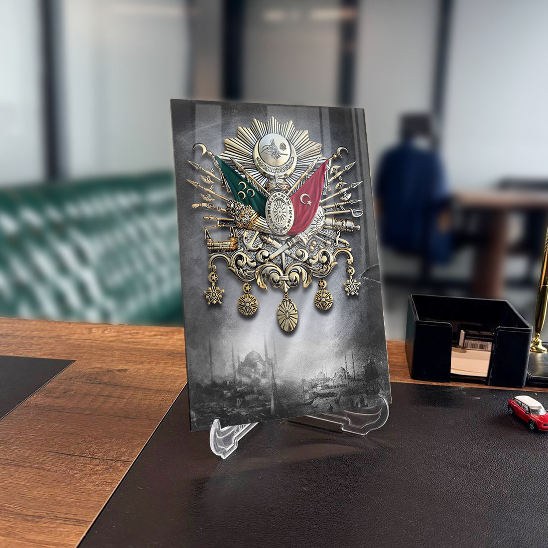 Osmanlı Tuğrası 3 Cam Tablo