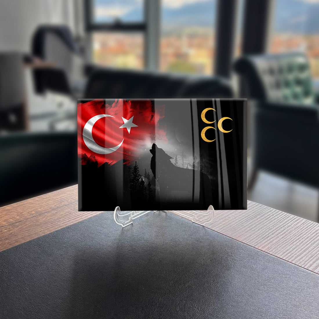 Bozkurt Üç Hilal 1 Cam Tablo