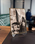 Atatürk 181 Cam Tablo displayed with UV printing on high-quality tempered glass.