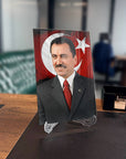 Muhsin Yazıcıoğlu Bayrak Cam Tablo