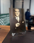 Atatürk 193 Cam Tablo, şık ofis dekoru, UV baskı ile yüksek kaliteli temper camdan üretilmiştir.