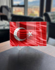 Türk Bayrağı 7 Cam Tablo