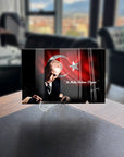 Atatürk 117 cam tablo, özel tasarım, yüksek kaliteli cam, UV baskı ile yapılmış