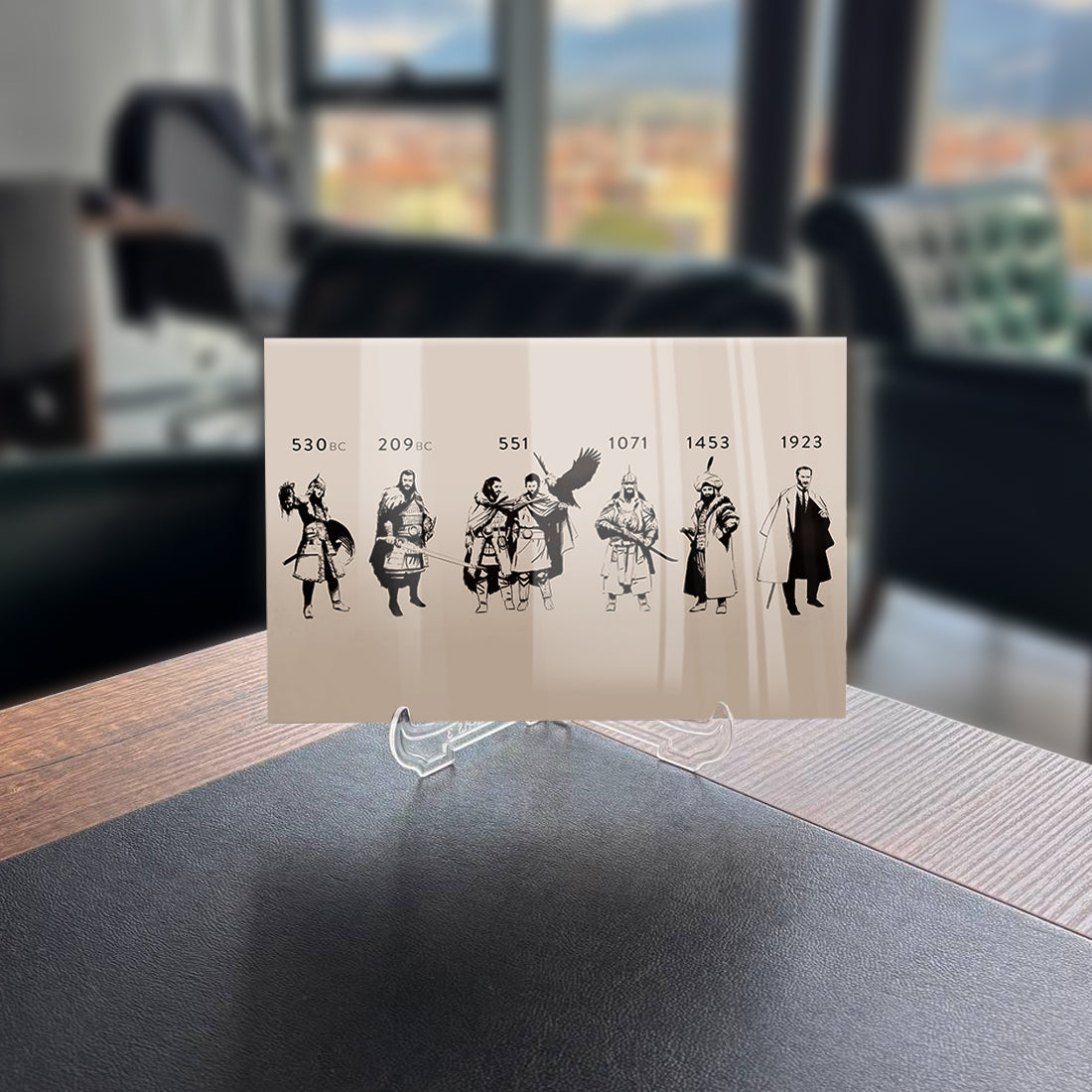 Tarihte Türkler Cam Tablo