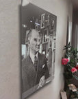 Atatürk 122 Cam Tablo, modern tasarım, 4 mm kalınlığında cam, yüksek kaliteli UV baskı, özel koruma ile gönderim.