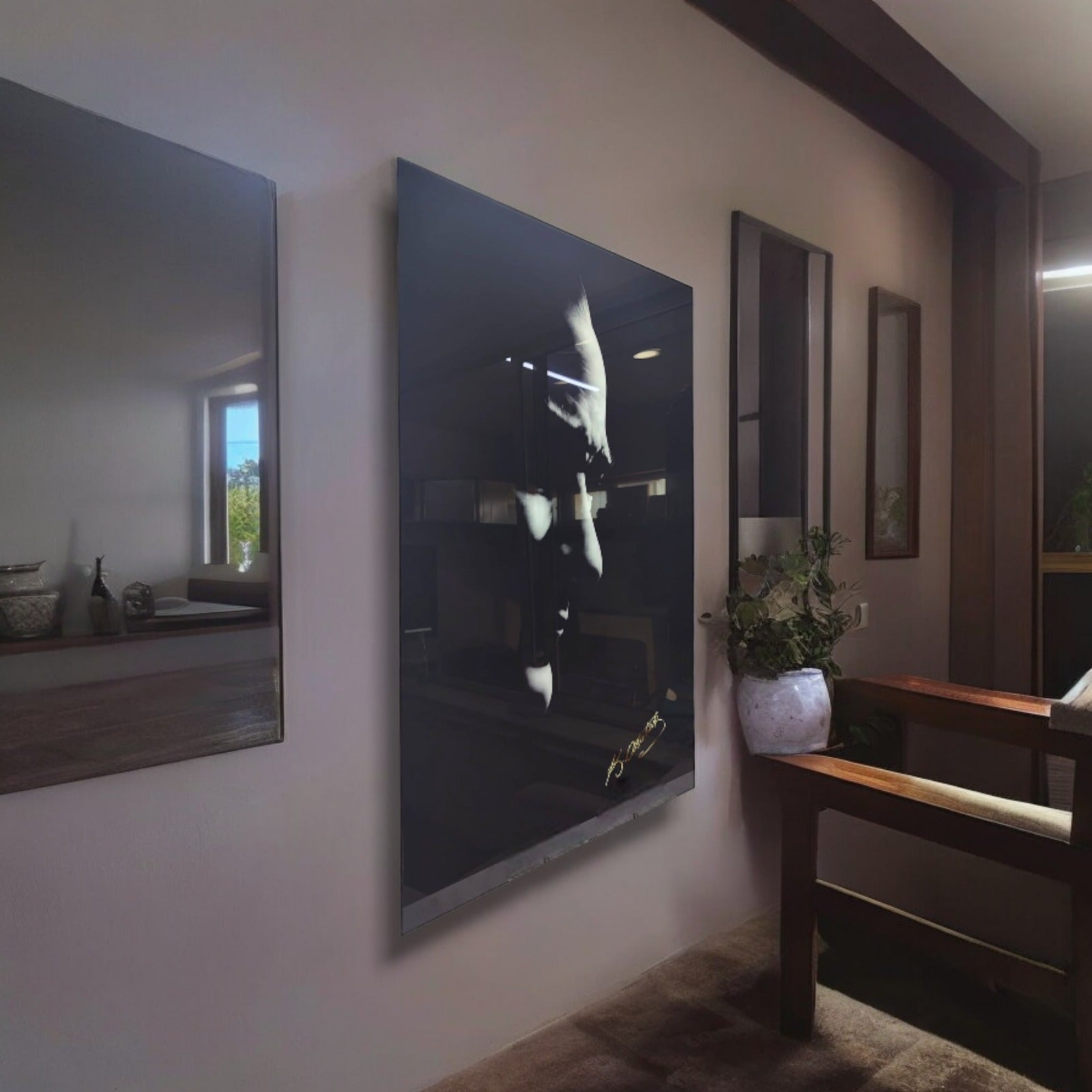 Atatürk 100 Cam Tablo, modern iç mekan dekoru, UV baskılı yüksek kaliteli cam tablolar.