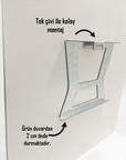 Easy single nail mounting system for SRD concept cam tablolar, showing 2 cm wall projection.