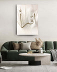 İkra 2 Cam Tablo with elegant design displayed in modern living room decor.