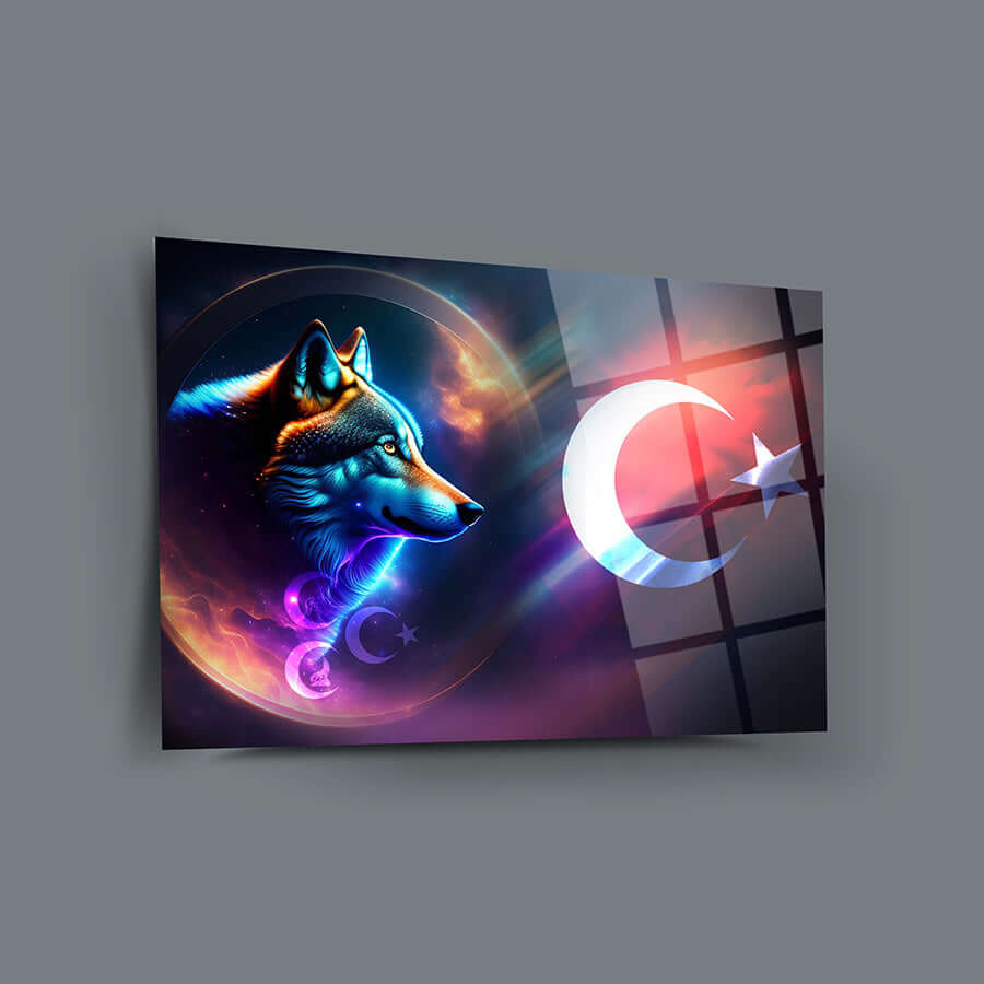 Bozkurt Üç Hilal 4 mm kalınlığında cam tablonun modern ve estetik tasarımıyla ev dekoruna şıklık katın.