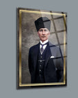 Atatürk 3'lü set 5 cam tablo, yüksek kaliteli temperli cam tablodur, şık tasarıma sahip.
