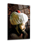 Fatih Sultan Mehmet cam tablo, yüksek kaliteli uv baskı ile tasarlanmış, 4 mm kalınlıkta, dayanıklı temper cam.