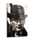 Atatürk 127 Cam Tablo, yüksek kaliteli temperlenmiş camdan UV baskı ile özel tasarlanmış dekoratif tablo.
