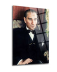 Atatürk 134 Cam Tablo, UV baskı ile yüksek kaliteli temperli camdan yapılmış, şık ve dayanıklı iç mekan dekoru.