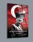 Atatürk 3'lü Set Cam Tablo: Modern tasarım, yüksek kaliteli cam, kırılma dayanıklılığı ile öne çıkıyor.