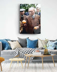 Atatürk 156 Cam Tablo featuring Mersin Portakal Bahçesi 1937, perfect for modern home decor.