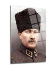 Atatürk 185 Cam Tablo - SRD concept cam tablosu, 4 mm kalınlıkta, yüksek kaliteli, kırılmaya dayanıklı.