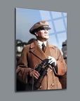 Atatürk 189 Cam Tablo - Yüksek kaliteli UV baskı ile tasarlanmış, 4 mm kalınlığında temper cam