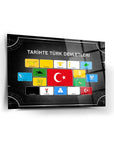 Tarihte Türk Devletleri 2 Cam Tablo