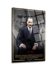 Atatürk 228 Cam Tablo - Yüksek kaliteli UV baskılı, özel tasarım cam tablo, kırılmaya dayanıklı.