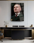 Atatürk 231 Cam Tablo in modern office setting showcasing a stylish and sophisticated decor.