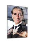 Atatürk 233 Cam Tablo showing a portrait with high-quality glass and UV printing, emphasizing durability and elegance.