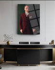 Atatürk 243 Cam Tablo in a modern office setting, showcasing elegant design and high-quality finish.