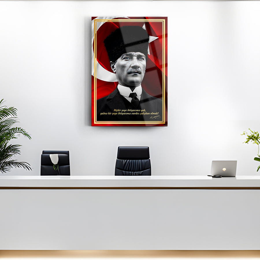 Atatürk 245 Cam Tablo