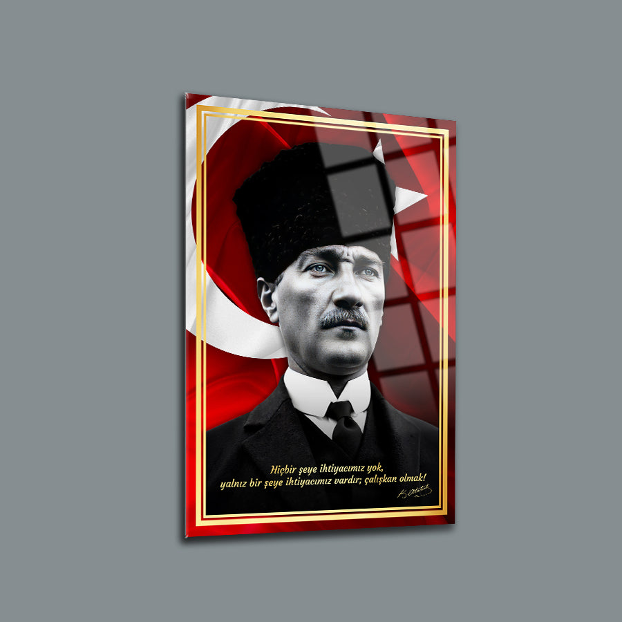 Atatürk 245 Cam Tablo