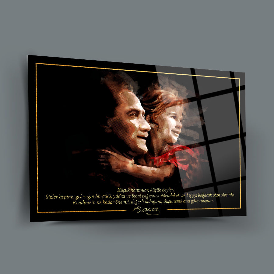 Atatürk 247 Cam Tablo: UV baskı ile tasarlanmış, yüksek kaliteli cam tablo, çarpıcı detaylarla beğeni topluyor.