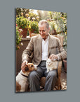 Atatürk Hayvan Sevgisi Köpek Kedi Bahçe Cam Tablo | SRD Concept