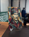 Atatürk Kübizm Modern Sanat Geometrik Cam Tablo | SRD Concept