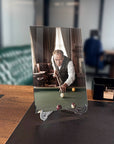 Atatürk Bilardo Oynarken Cam Tablo | SRD Concept