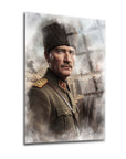 Atatürk Savaş Temalı Cam Tablo | SRD Concept