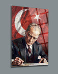 Atatürk YZ 502 Cam Tablo