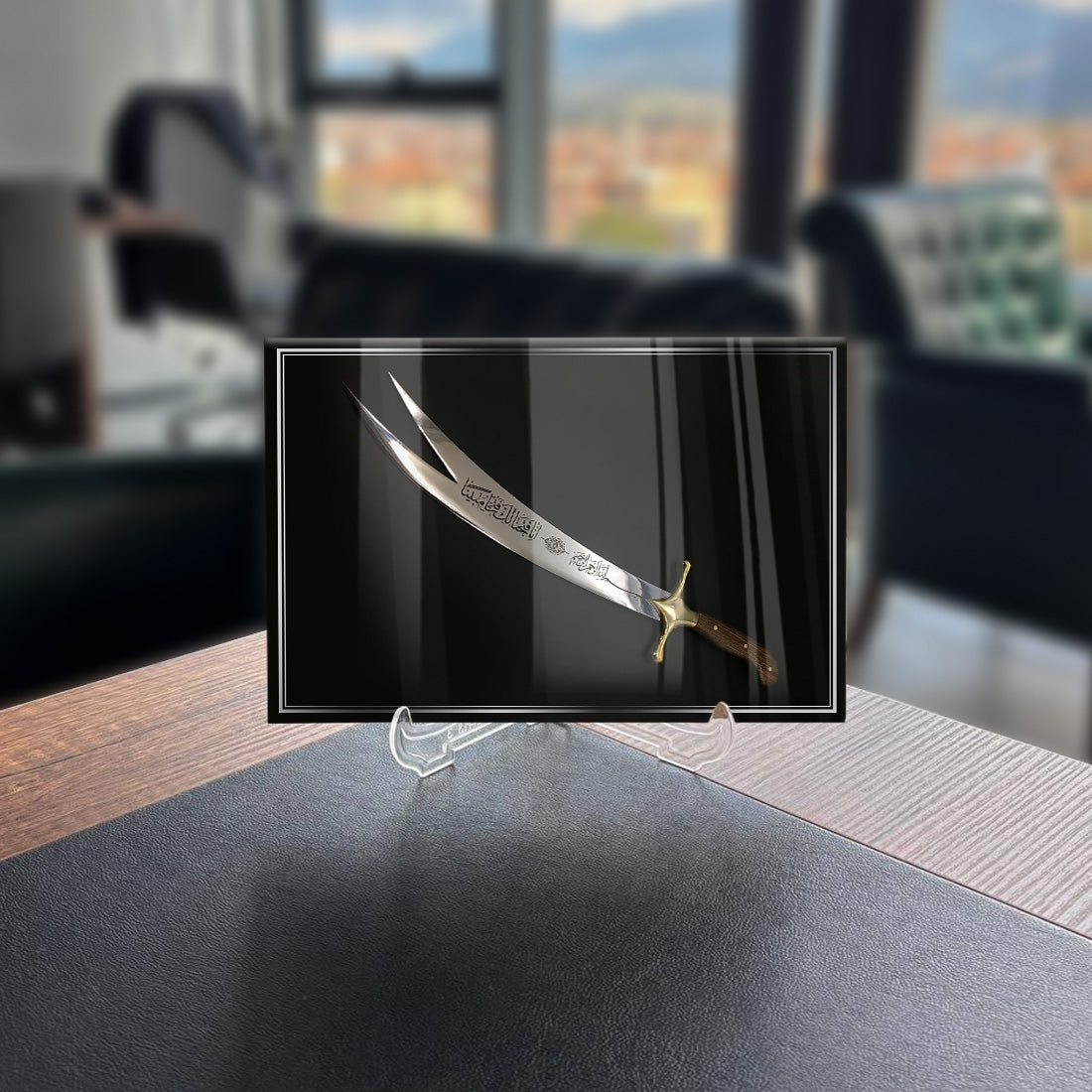 Hz Ali'nin Kılıcı 2 Cam Tablo