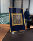 Kufi Talak Suresi Cam Tablo