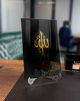 Allah Yazısı 5 Cam Tablo