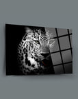 Leopar Cam Tablo - Yüksek kaliteli UV baskı ile tasarlanmış, 4 mm kalınlığında temperli camdan üretilmiştir.