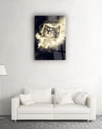 Stylish Minik Kedi Cam Tablo featuring a cat in a dreamy space background, ideal for home decor.