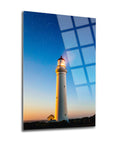 Kuzey Deniz Feneri cam tablo, 4 mm kalınlığında yüksek kaliteli UV baskı ile tasarlanmış dekoratif parça.