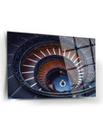 Vatikan Müzesi spiral merdiven cam tablo, 4 mm kalınlığında dayanıklı temper cam ile tasarlandı.