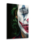 Joker Yarım Yüz Cam Tablo, UV baskı ile özel tasarım, 4 mm kalınlığında dayanıklı cam