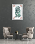 Kasas Suresi Cam Tablo in modern interior setting, showcasing beautiful Arabic calligraphy on glass.