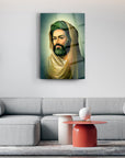 Hz Ali 1 Cam Tablo - modern art piece featuring a stylized portrait, perfect for contemporary home decor.