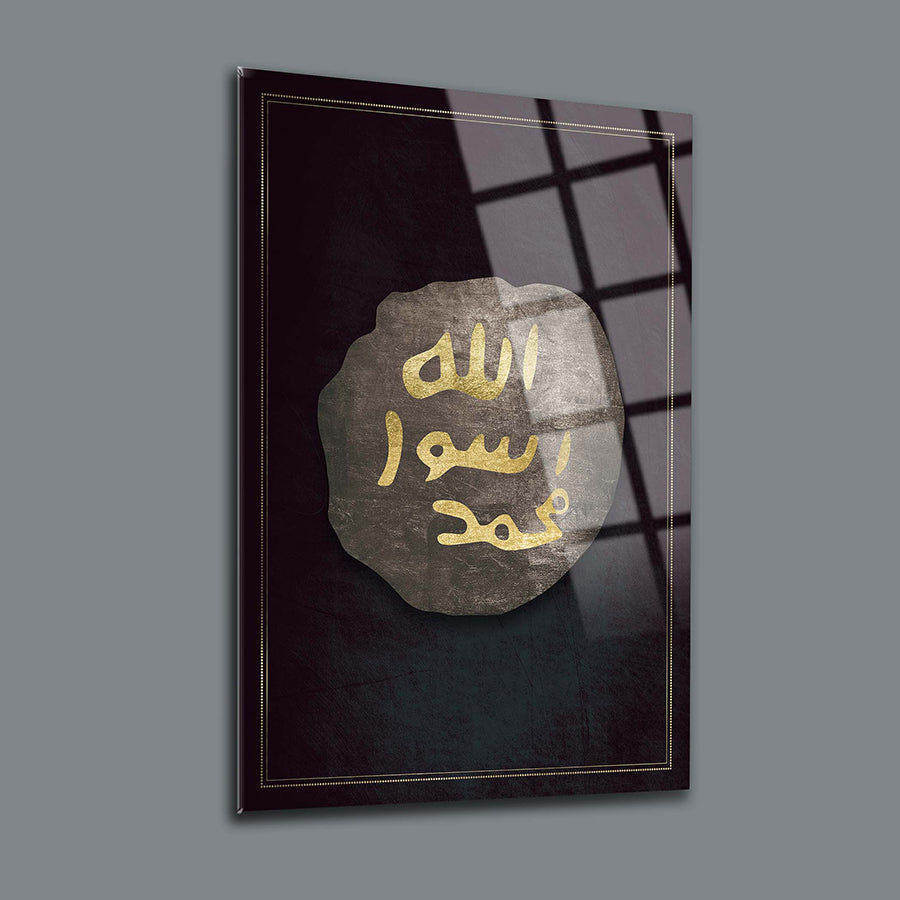 Mührü Şerif 1 Cam Tablo, modern tasarım, UV baskı, dayanıklı 4mm cam tablolar, dekoratif ev dekoru.