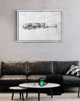 Stylish Bismillahirrahmanirrahim art piece displayed in a modern living room with elegant decor.