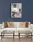 Haseki Cam Tablo displayed in a modern living room with elegant furniture and decor.