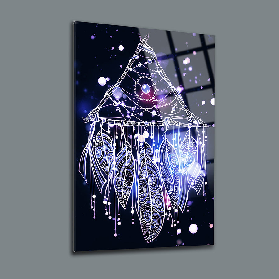 Düş Kapanı 1 cam tablo, modern tasarım, yüksek kaliteli UV baskı, dekoratif duvar sanatı.