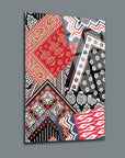 Colorful halı desenleri cam tablo with intricate patterns and textures, perfect for home decor.