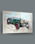 Artistic depiction of a vintage Buick 1936 Cam Tablo showcasing its classic design and details.
